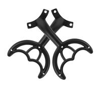TOVINANNA Soporte para Ventilador de Techo Aspas de Ventilador Brazos de Aleación de Zinc Negro, Repuestos de Ventiladores de Techo para Reparación y Fiesta Verano 2piezas