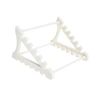 TOVINANNA Soporte Plástico para Tubos de Ensayo y Termómetros, Gradilla Profesional Multifuncional para Pipetas, Almacenamiento Seguro y Compacto para Laboratorio, Uso Escolar y