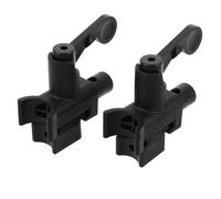 TOVINANNA Soportes de Reposapiés para Silla de Ruedas de Plástico Resistente, 1 Par, Bloqueo Rápido, Accesorios para Silla de Ruedas Manual, Repuesto Duradero para Movilidad Segura y Cómoda