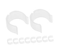 TOVINANNA Soportes y Protección en Forma de U de Barra de Cortina 10 de Plástico Antideslizantes de 26-28 Mm para Barras de Cortina de Techo para