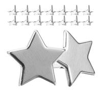 TOVINANNA Sujetadores de Tachuelas Metálicas para Manualidades 100 Piezas Clavos de Dos Patas Plateados Tachuelas Grandes Decorativas para Álbumes Bricolaje Infantil y Scrapbooking