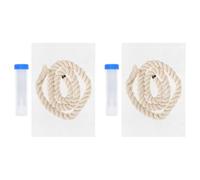 TOVINANNA Suministro de Muestras para Fiebre Porcina Cuerda de Algodón y Tubos Recolectores, Juego de 2 Cuerdas para Muestreo Veterinario en Cerdos Color Aleatorio