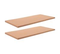 TOVINANNA Tablero de Corcho Autoadhesivo sin Marco 2 Piezas, Rectangular, Adhesivo para Pared, Tablero de Fotos y Notas Decorativo, Adecuado para Oficina, Cocina y Hogar, Fácil Instalación,