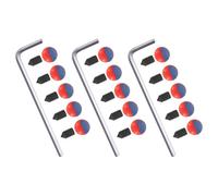 TOVINANNA Tapa para Orificio de Grifo de Cocina 15 Piezas Indicador Señal Caliente y Frío Cubiertas para Manija de Grifo Resistentes Corrosión Accesorio Compatible para Lavabo y Baño