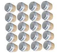 TOVINANNA Tapones Grandes de Madera para Botellas de Agua Caliente Pack de 20 Unidades Tapón Aislante Hermético para Hervidores y Termos Adecuado para Conservar el Calor y Uso en