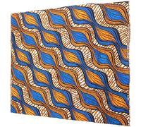 TOVINANNA Tela Africana de Doble Cara de Poliéster Diseño Geométrico Estilo Único Africano y Cultural para Acolchado y Manualidades