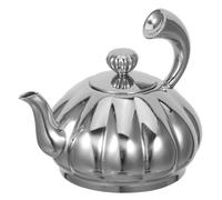 TOVINANNA Tetera con Colador de Acero Inoxidable en Forma de Calabaza de 350ml con Infusor Extraíble para Cocina y Sala con Diseño Compacto y Valor Decorativo