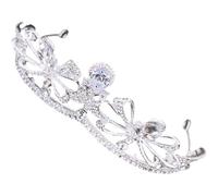 TOVINANNA Tiara de Princesa para Novia Cristales de Imitación, Cómoda y Fácil de Usar, Diseño Delicado y Brillante para Boda o Propuesta Especial