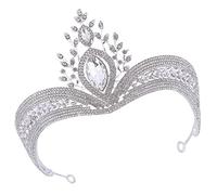 TOVINANNA tiara diadema nupcial pastel women diadema decorativa niña ramos tocados de novia coronas para novias tocado de de boda delicada de diamantes de imitación Silver