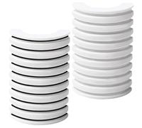 TOVINANNA Tiras de Pestañas Autoadhesivas 2 Cajas (10 Transparentes 10 Negras) Resistentes al Agua Sudor, Banda de Caucho de Resina Suave para Piel, Adhesivo Seguro para Maquillaje y