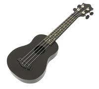 TOVINANNA Ukulele Soprano para Principiantes Madera Resistente Negro para Instrumento Musical Educativo Regalo Duradero Fácil de Afinar