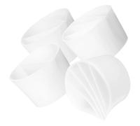 TOVINANNA Vasos Mezcladores de Silicona 4 Piezas para Resina Epoxi, Kit de Vasos Divididos en 2/3/4/5 Compartimentos, Moldes de Silicona para Manualidades y Mezcla de Colores