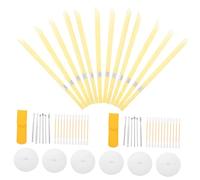 TOVINANNA Velas de Cerumen con Disco Protector Set 2 Juegos 12 Velas Plateadas y Amarillas 6 Bastoncillos de Algodón y 6 Cucharas para Oído Kit para Limpieza Segura y Relajante Adultos