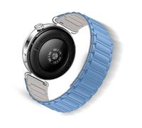 ToVioc 18mm Correas Silicone para 41mm of Huawei Watch GT 6/GT 5/GT 4, GT 5 Pro 42mm, Correa Reemplazo Ajustable Magnético Silicone para Huawei Watch 5 42mm - Azul&Starlight