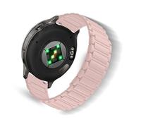 ToVioc 18mm Correas Silicone para Garmin Venu 4 41mm/3s 41mm/2S, Correa Reemplazo Ajustable Magnético Silicone para Garmin Forerunner 265S/255S/255S Music - Rosa