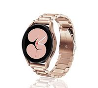 ToVioc 20mm Correa Compatible con Samsung Galaxy Watch 7/6/5/4 40mm&44mm, 6 Classic 43mm&47mm, Correa de Reloj de Metal de Acero Inoxidable para Samsung Galaxy Watch FE - Oro Rosa