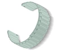 ToVioc 20mm Correas Silicone para Garmin Forerunner 570 42mm/165/165 Music/245/245 music/645, Correa de Deportiva Reemplazo Ajustable Magnético para Garmin Vivoactive 6/5/3/3 music - Verde Menta