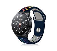 ToVioc 22mm Correa Compatible con Xiaomi Watch 5/S5/S4, Correa Deportiva Silicona Rainbow para Amazfit Bip 6/Active Max/Balance Ultra/Balance 3 2 1/Cheetah 2 Ultra - Verde