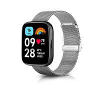 ToVioc 22mm Correa Compatible con Xiaomi Watch S4/S4 Sport/2/S3/S1 Pro/2 Pro, Correa de Metal de Acero Inoxidable de Malla para Redmi Watch 5 Active/5 Lite - Plata