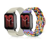 ToVioc Correa Compatible con Amazfit Active 2 Square/2/1, Bip 3/3 Pro, 20mm Breathable Adjustable Sports Correa de Repuesto para Amazfit GTS 4/4 Mini/3/2/2e/2 Mini - Luz Estelar & Vistoso