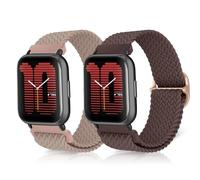 ToVioc Correa Compatible con Amazfit Active 2 Square/2/1, Bip 3/3 Pro, 20mm Breathable Adjustable Sports Correa de Repuesto para Amazfit GTS 4/4 Mini/3/2/2e/2 Mini - Violeta De Humo & Té Con Leche