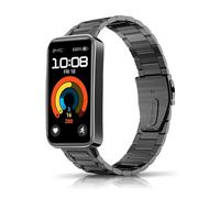 ToVioc Correa Compatible con Huawei Band 7, Caballero Elegante, Correa de Reloj de Metal de Acero Inoxidable para Huawei Band 7 - Negro