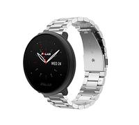 ToVioc Correa Compatible con Polar Ignite 3 Titanium/3/2/1, 20mm Caballero Elegante Correa de Reloj de Metal de Acero Inoxidable para Polar Pacer/Unite - Plata