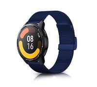 ToVioc Correa Compatible con Xiaomi Watch S4/S4 Sport/2/S3/S1 Pro, Redmi Watch 5 Active/5 Lite, 22mm Correa Metal Acero Inoxidable Malla Adecuada para Amazfit Bip 6/5/5 Unity, Balance 2/1 - Azul