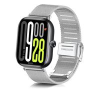 ToVioc Correa de Reloj para Xiaomi Redmi Watch 6/5/4, Correa Metal Acero Inoxidable de Malla Adecuada para Redmi Watch 4/5/6 - Plata