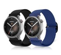 ToVioc Correa para Amazfit Bip 6/5/5 Unity, Active Max, 22mm Breathable Adjustable Sports Correa de Repuesto para Amazfit Balance 2/1, T-Rex 3 Pro 48mm, GTR 4/3 - Negro & Azul Frio