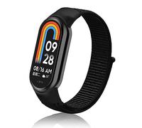ToVioc Correa para Xiaomi Mi Band 10/9/8, Correa de Reloj Nylon Cómoda y Transpirable Correa de Repuesto para Xiaomi Smart Band 10/9/8 - Negro