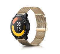 ToVioc Correa para Xiaomi Watch 5/S5/S4/S3, 22mm Correa Metal Acero Inoxidable Malla Adecuada para Amazfit Bip 6/Balance Ultra/Balance 3 2 1/T-Rex 3 Pro 48mm/Cheetah 2 Ultra/Active Max - Oro