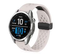 ToVioc Correa Silicona Compatible con Garmin Fenix 8 43mm/7S/7S Pro/6S/6S Pro, Quickfit 20m Correa Deportiva para Garmin Descent Mk3/Mk2S, D2 Delta S - Luz Estelar
