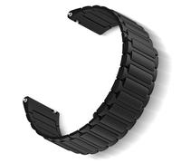 ToVioc Correas Silicone para Garmin Vivoactive 6/Vivoactive 5/Approach J1/Approach S44/Approach S50, 20mm Correa Reemplazo Magnético para Garmin Forerunner 570 42mm/Forerunner 165 - Negro