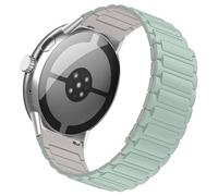 ToVioc Correas Silicone para Google Pixel Watch 4 45mm/3, Correa Reemplazo Ajustable Magnético Silicone para Google Pixel Watch 3 45mm/4 - Menta&Starlight