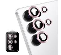 ToVioc Protector de Lente de Cámara Compatible con Samsung Galaxy S25 Ultra 5G HD Cristal Templado Protectores para Objetivos para Samsung Galaxy S25 Ultra 5G - Rosa