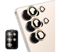 ToVioc Protector de Lente de Cámara Compatible con Samsung Galaxy S25 Ultra 5G HD Cristal Templado Protectores para Objetivos para Samsung Galaxy S25 Ultra 5G - Oro
