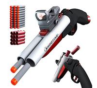 Tovol Zerky Escopeta de Doble Cañón Juguete de Eyección Pistola de Espuma Pistola de Juguete de Doble Disparo para Niños de 8 Años