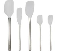 Tovolo Flex-Core - Espátula con mango de acero inoxidable (5 unidades), color gris
