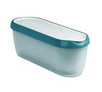 Tovolo Glide-A-Scoop - Recipiente de helado reutilizable, color azul marino, recipiente hermético sin BPA para helado casero, almacenamiento compacto en congelador, apto para lavavajillas (1.5 cuartos