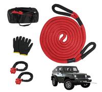 Tow Straps Heavy Duty with Hooks, Car Tow Rope with Shackles, Heavy Duty Tow Strap, Tow Rope for Truck, Recovery Strap for Car, Car Tow Strap with Gloves, Heavy Duty Recovery Tow Rope, Towing Strap