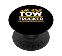 Tow Truck Driver Wrecker Bad Ass Tow Trucker PopSockets PopGrip Adhesivo
