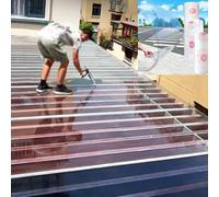 tow000ack Placas de Policarbonato 1,2mm,Planchas Transparentes Tejados para Invernadero Jardín,Láminas de Techo de Plástico,Impermeable/Anti-UV,Reemplazo Panel,Fácil de Cortar (0,6m x 10m)