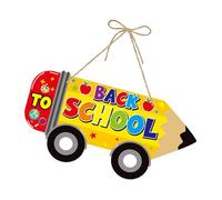 TOWARDSNAN 1 unidad/2 piezas de decoración de puerta de regreso a clases, hecho a mano, de papel, para colgar en el aula, fiesta, decoración de regreso a clases