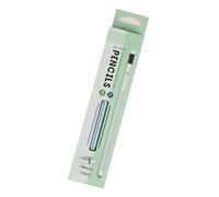 TOWARDSNAN 12 lápices de madera de agarre triangular con gomas de borrar para bocetos, dibujar y escribir, lápices de agarre ergonómico para escuela, oficina, artistas, etc