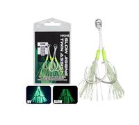 TOWARDSNAN 2 anzuelos pequeños para anzuelos, círculos, doble ayuda de pesca, baja y rápida caída