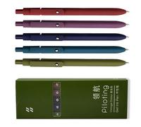 TOWARDSNAN 5 bolígrafos retráctiles de gel con punta de 0,5 mm, secado rápido, escritura suave para estudiantes y adultos, herramienta de escritura creativa