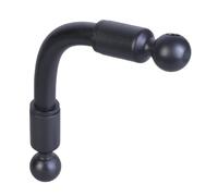 TOWARDSNAN Adaptador de bola compuesta de 17 mm a 17 mm, adaptador giratorio de 360 grados, varilla extensora para brazos de montaje de doble enchufe, brazo de extensión versátil