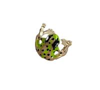 TOWARDSNAN Anillo ajustable con diseño de ranas para mujer, anillos de ranas novedosos en aleación, anillos abiertos únicos para amantes de la moda, Outer diameter 22 mm, inner diameter 17.5 mm