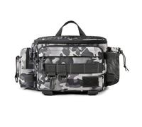 TOWARDSNAN Bolsa de aparejos de pesca de gran capacidad, multifuncional, impermeable, para ciclismo, bolsa cruzada de pesca